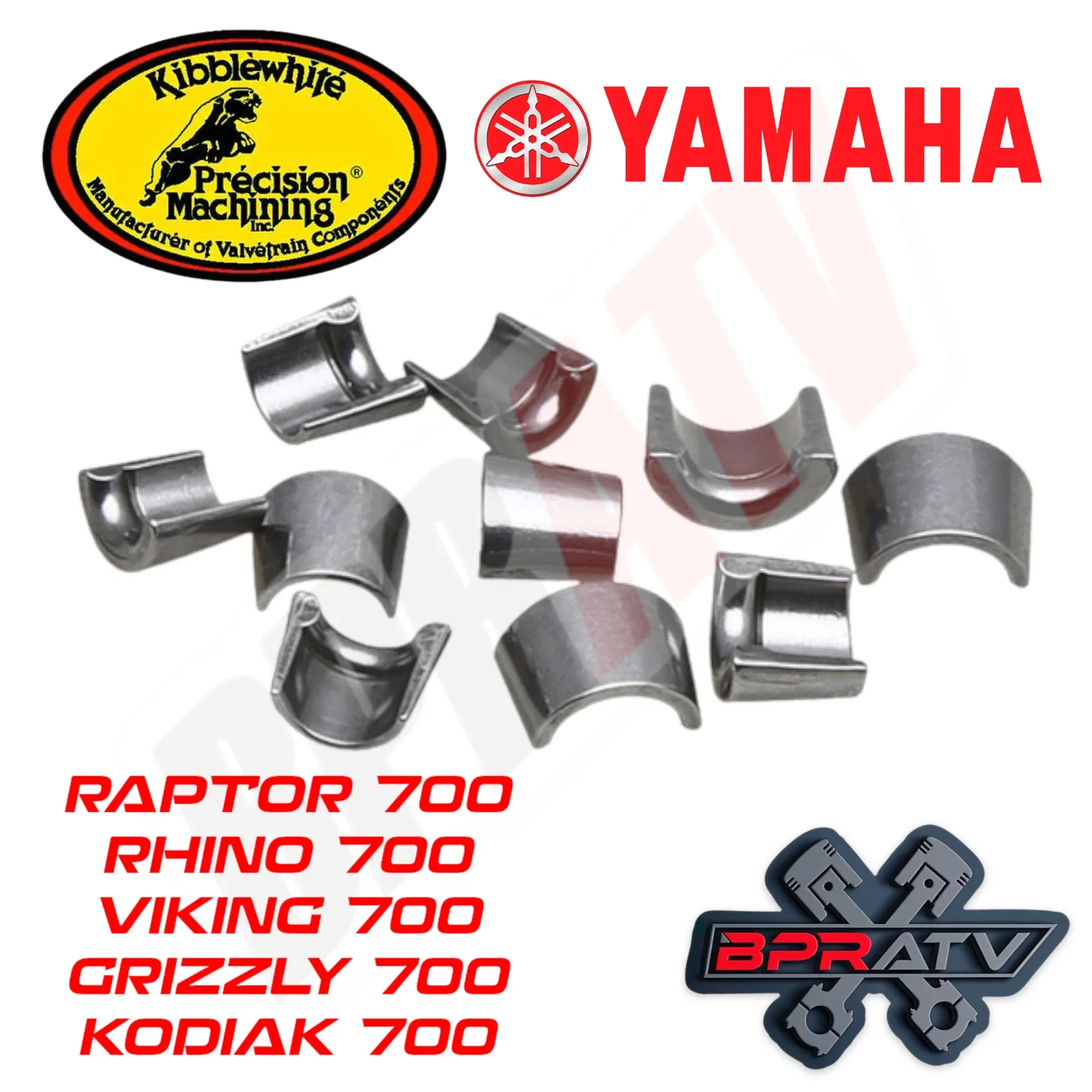 Yamaha Raptor 700 Kibblewhite Intake + Exhaust Valves Springs RED Seals Head Kit - Image 18
