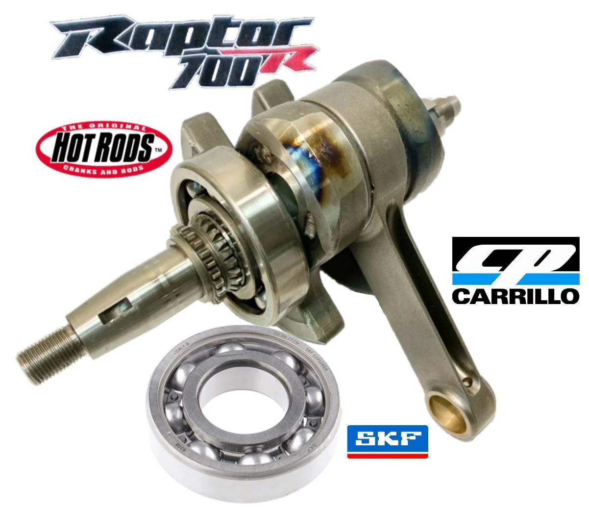 Yamaha Raptor 700 Stroker Crank +5mm CP Carrillo Rod BPRATV Hot Rods Crankshaft! - Image 6
