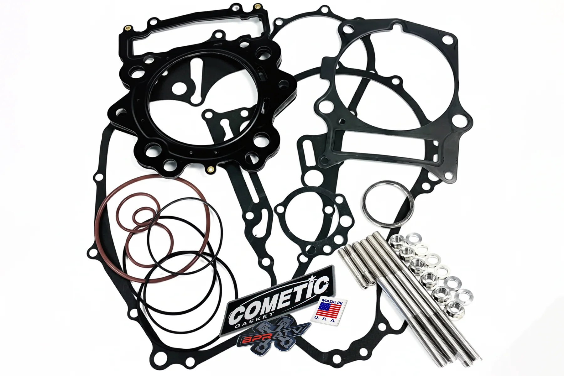 Yamaha Raptor 700 Titanium Head Stud Kit Stock Bore Cometic Gasket Set | BPRATV - Image 14