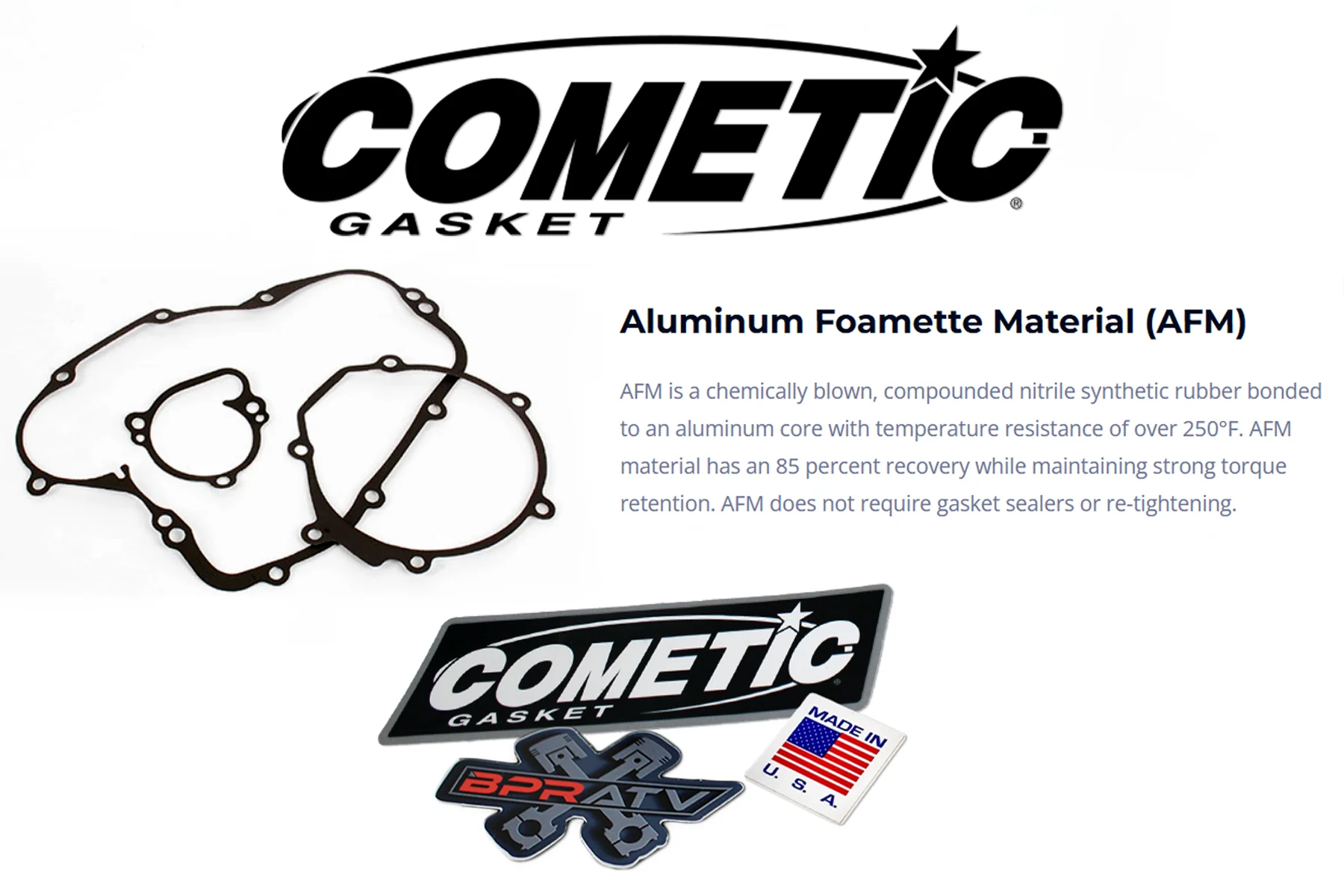 Yamaha Raptor 700 Titanium Head Stud Kit Stock Bore Cometic Gasket Set | BPRATV - Image 20