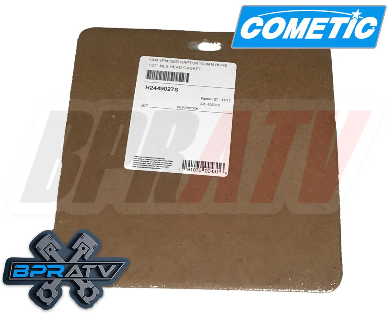Yamaha Raptor Rhino Grizzly 660 102mm 686cc 719 Cometic Big Bore MLS Head Gasket - Image 4