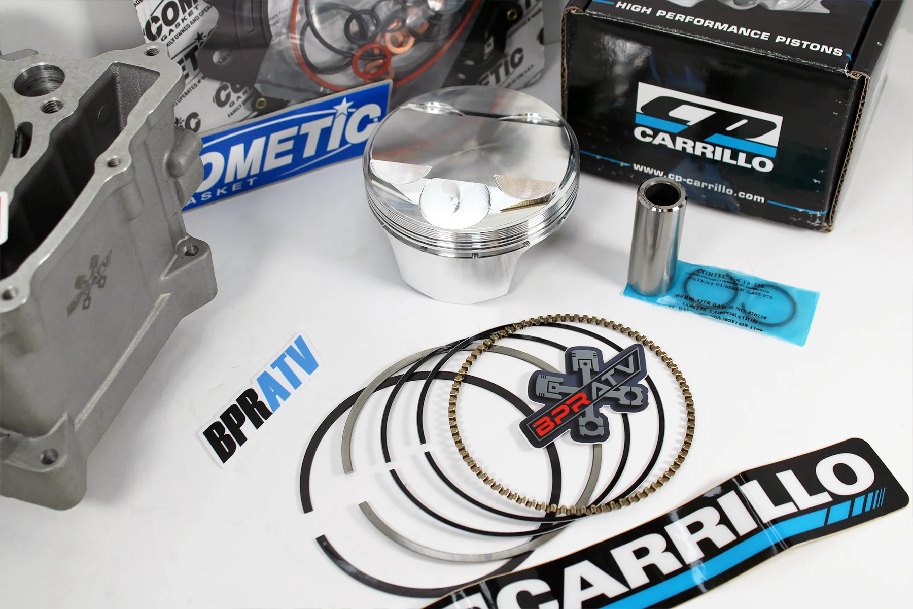 Yamaha Raptor Rhino Grizzly 660 102mm 12.5:1 CP Piston Cylinder Top Rebuild Kit - Image 13