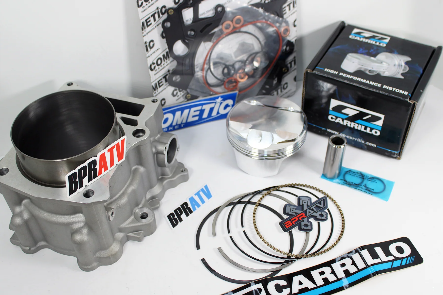 Yamaha Raptor Rhino Grizzly 660 102mm 12.5:1 CP Piston Cylinder Top Rebuild Kit - Image 3