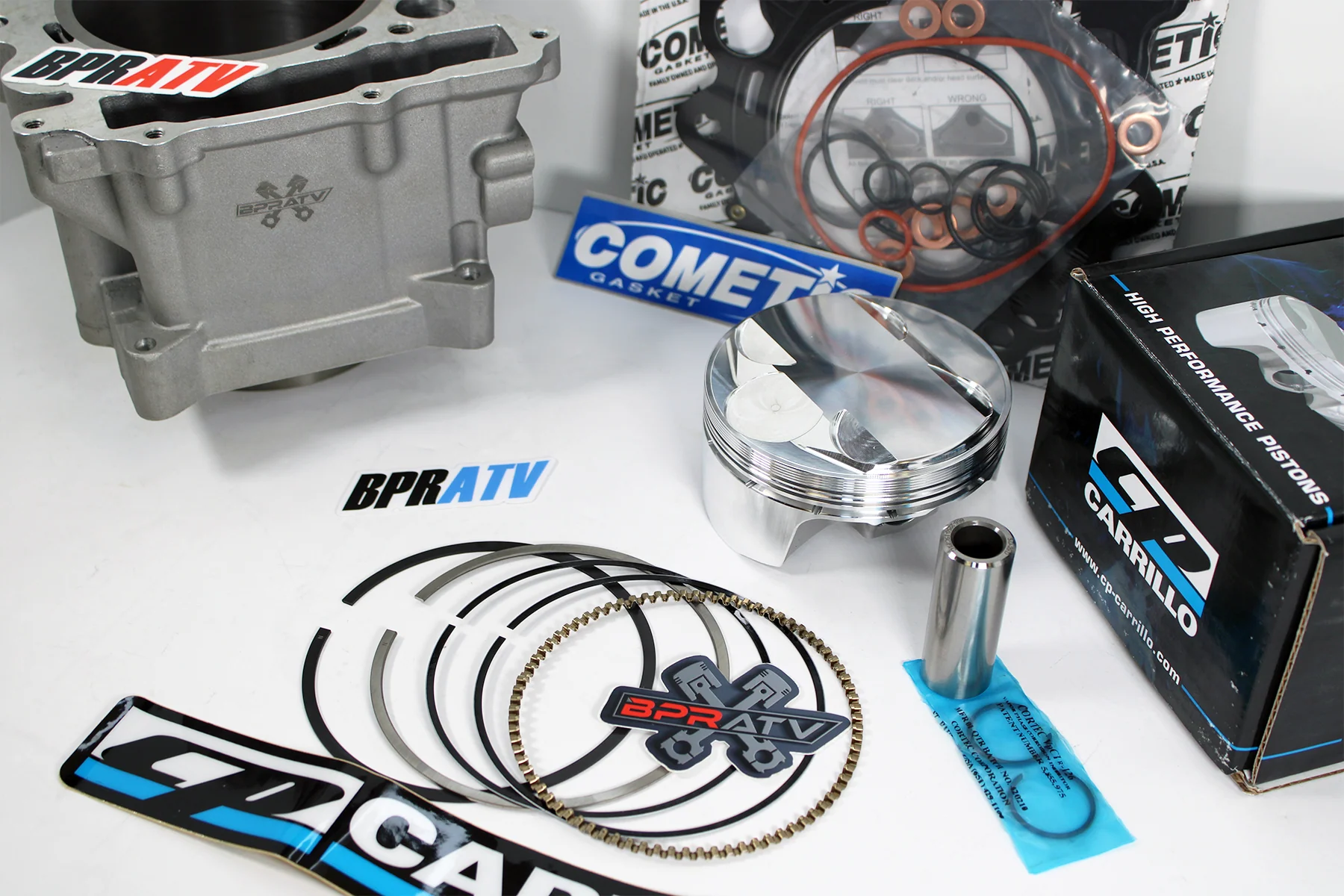 Yamaha Raptor Rhino Grizzly 660 102mm 12.5:1 CP Piston Cylinder Top Rebuild Kit - Image 7