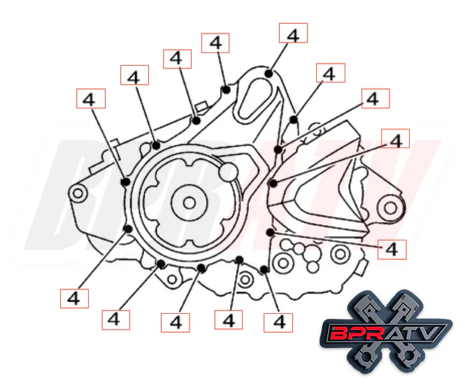 Yamaha Raptor YFM700 Titanium Clutch Cover Bolts Bolt Kit BPRATV Talon Titanium - Image 4