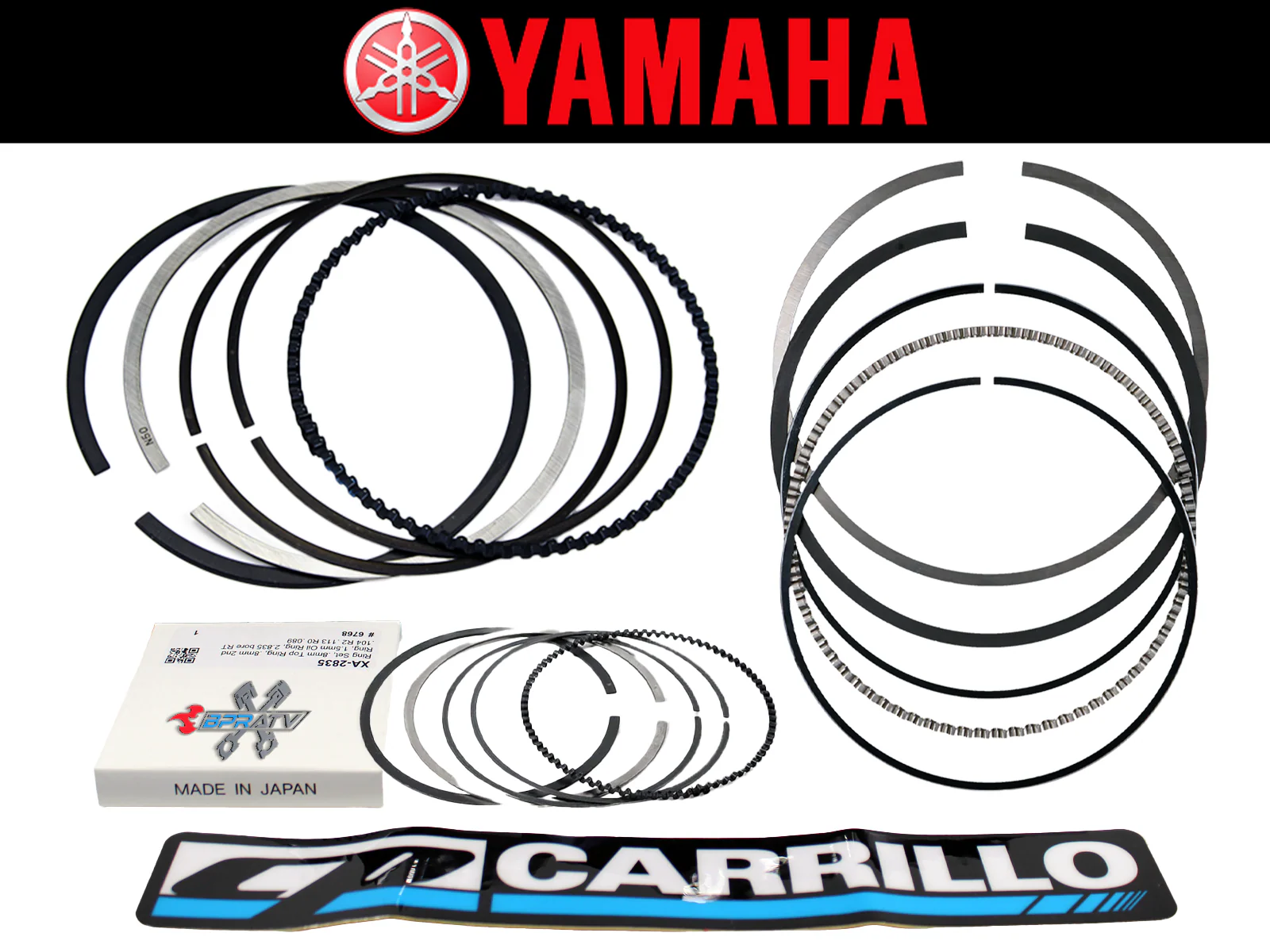 Yamaha Rhino 660 102mm CP Carrillo Big Bore 12.5:1 686cc Piston Cometic Gaskets - Image 12
