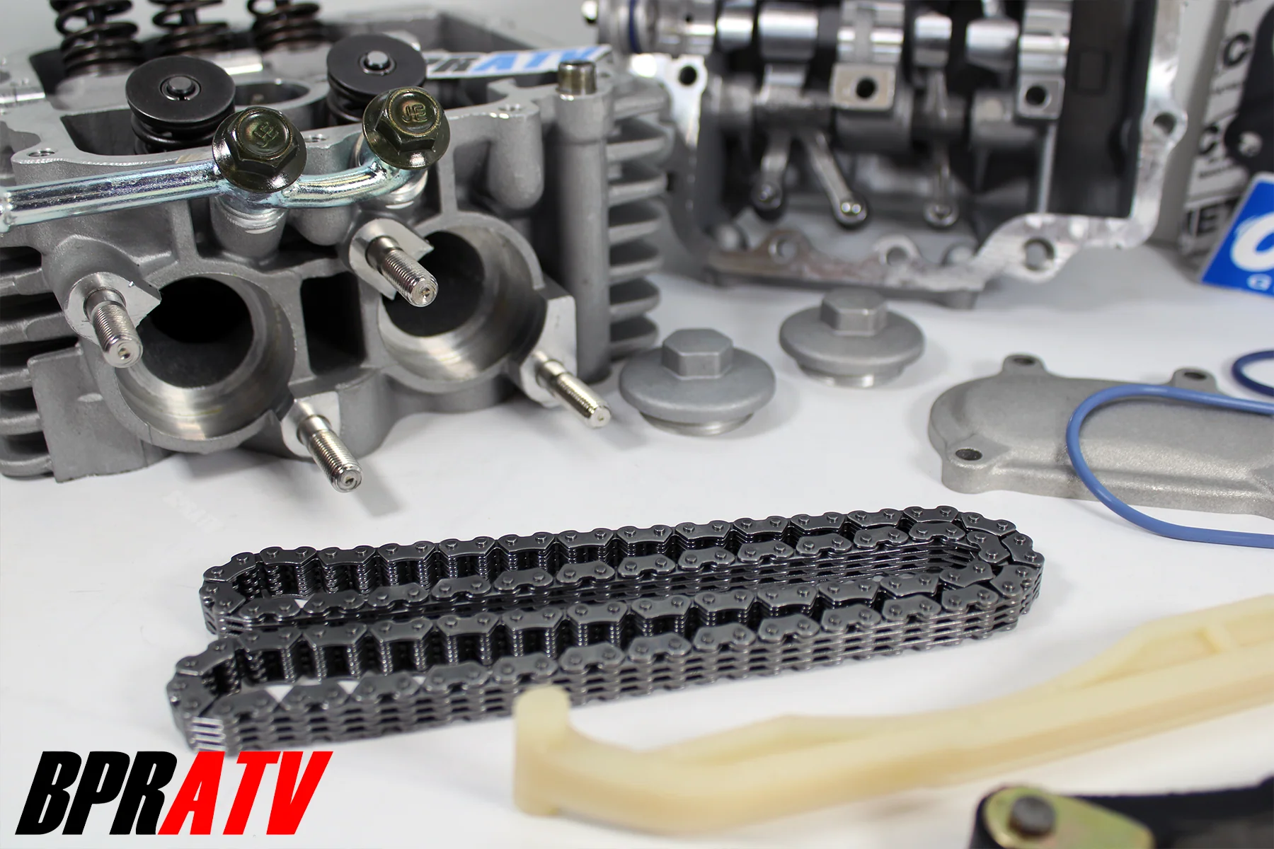 Yamaha Rhino 660 Assembled Cylinder Head Valves Rockers Arms Shafts Chain Gasket - Image 13