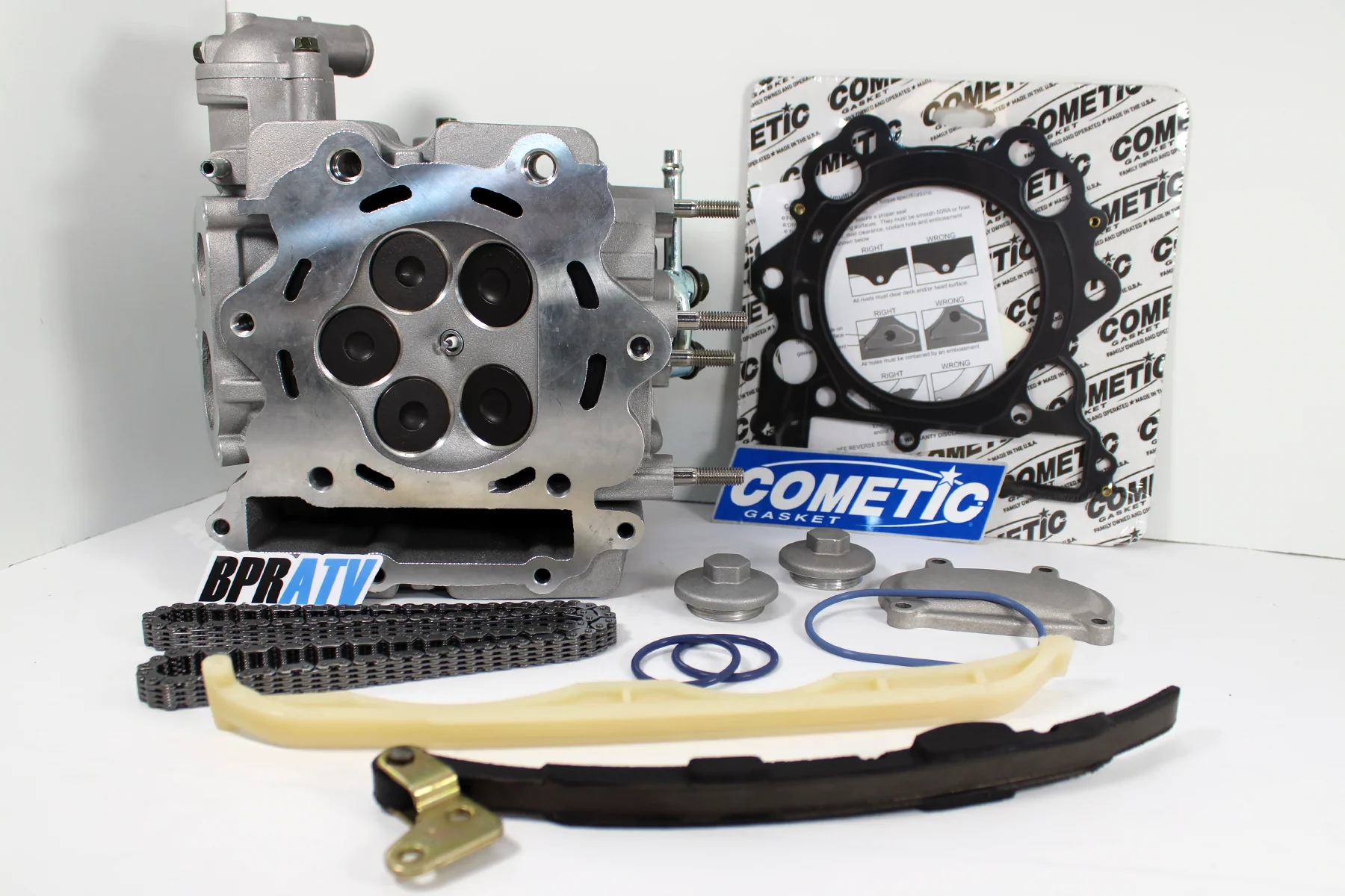 Yamaha Rhino 660 Assembled Cylinder Head Valves Rockers Arms Shafts Chain Gasket - Image 2
