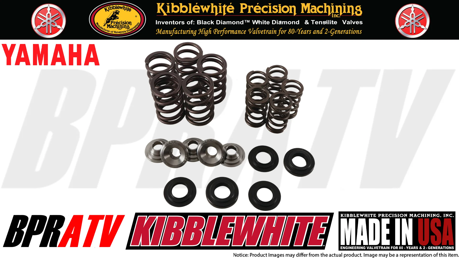 Yamaha Rhino 660 Kibblewhite Cylinder Head Service Kit Valves Guides Springs Set - Image 5