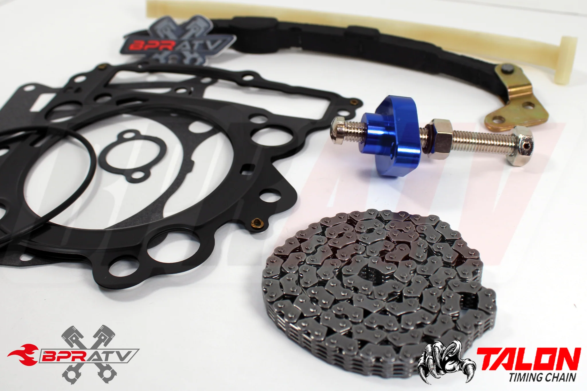 Yamaha Rhino 660 YXR660 Cam Timing Chain Guides BLUE Tensioner Kit & Top Gaskets - Image 4