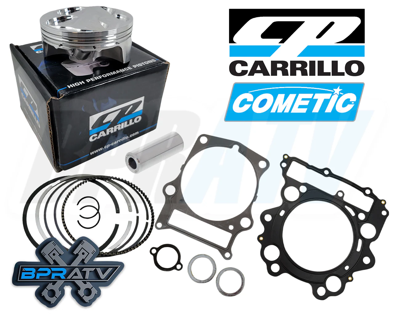 Yamaha Rhino 700 102mm Stock Bore Cylinder CP Piston Cometic Top End Rebuild Kit - Image 4