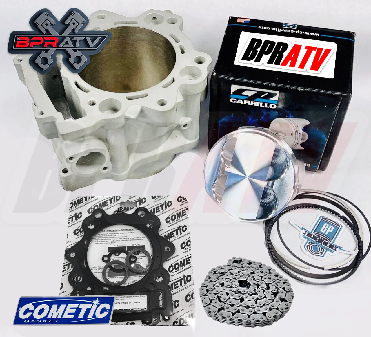Yamaha Rhino 700 108mm +6 770cc Big Bore Cylinder CP Piston Top End Rebuild Kit - Image 3
