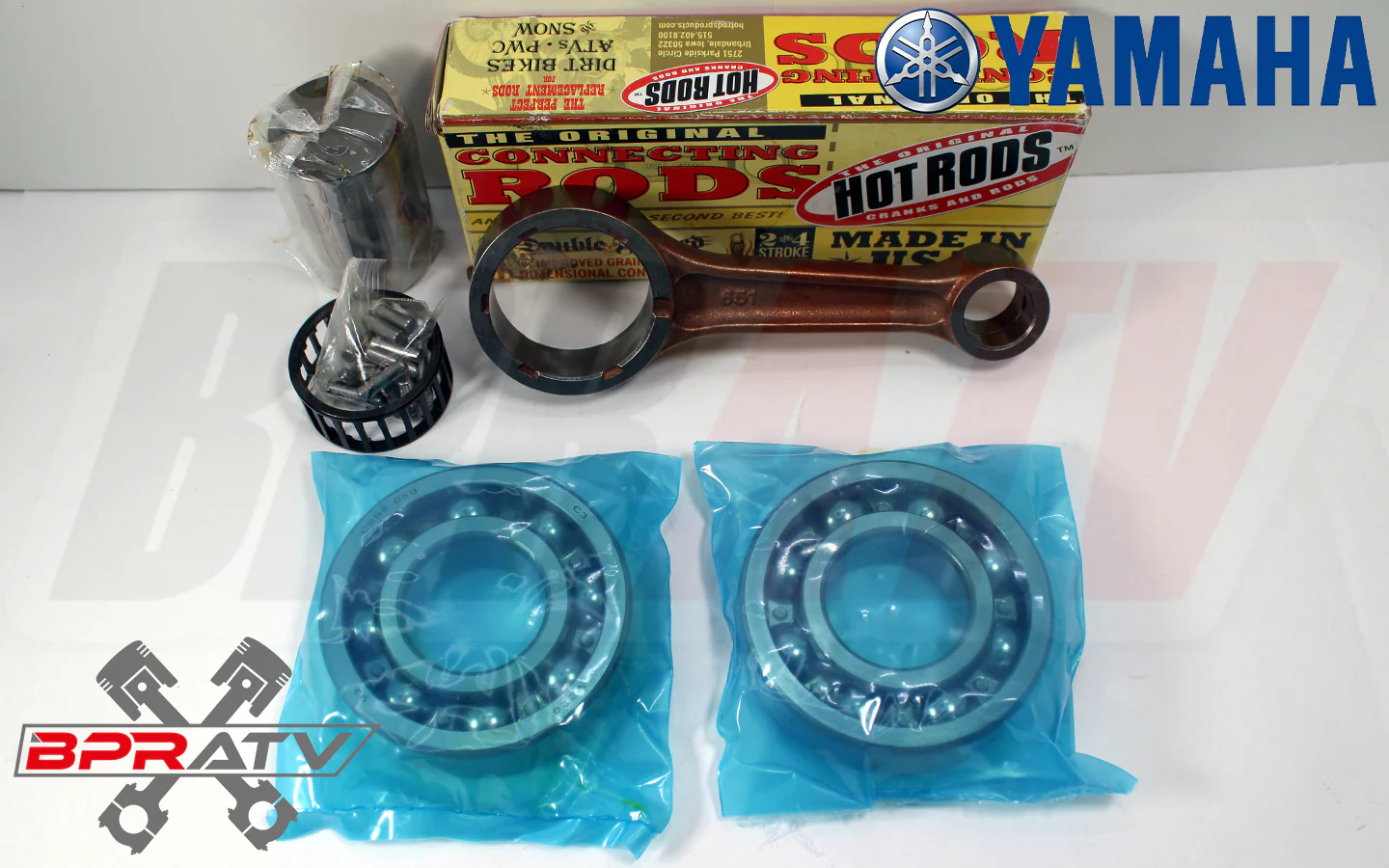Yamaha Rhino 700 Hot Rods Connecting Rod Kit Hotrods Bearings Crank Rebuild Kit - Image 2