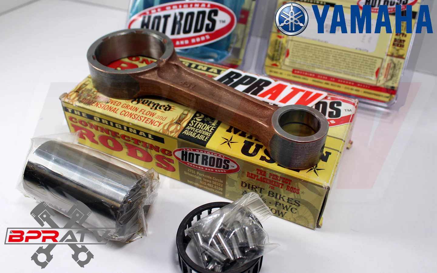 Yamaha Rhino 700 Hot Rods Connecting Rod Kit Hotrods Bearings Crank Rebuild Kit - Image 3