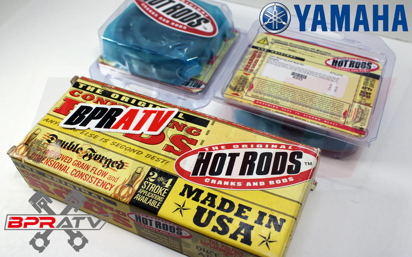 Yamaha Rhino 700 Hot Rods Connecting Rod Kit Hotrods Bearings Crank Rebuild Kit - Image 7
