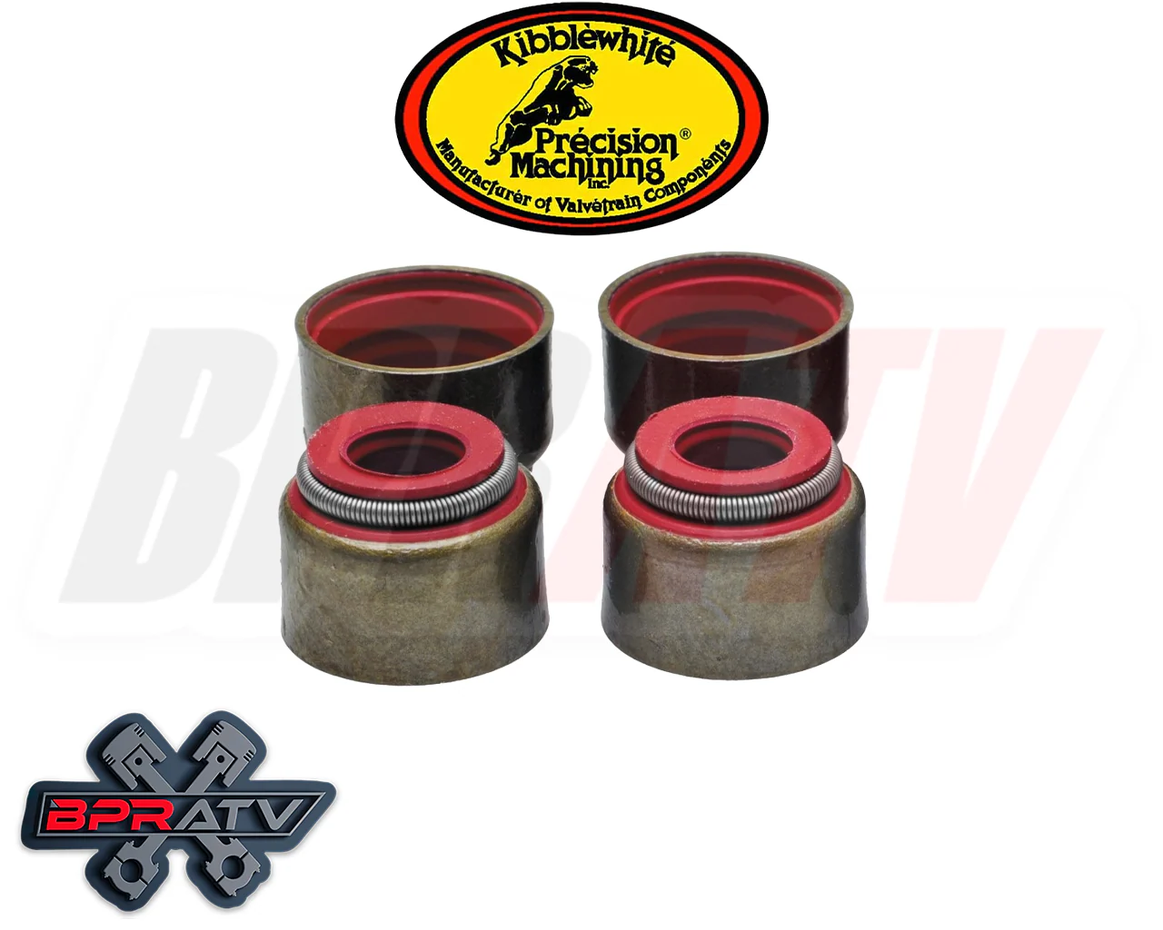 Yamaha Rhino 700 YXR700 F Intake Exhaust Valve Kit KIBBLEWHITE Red Seals Keepers - Image 3