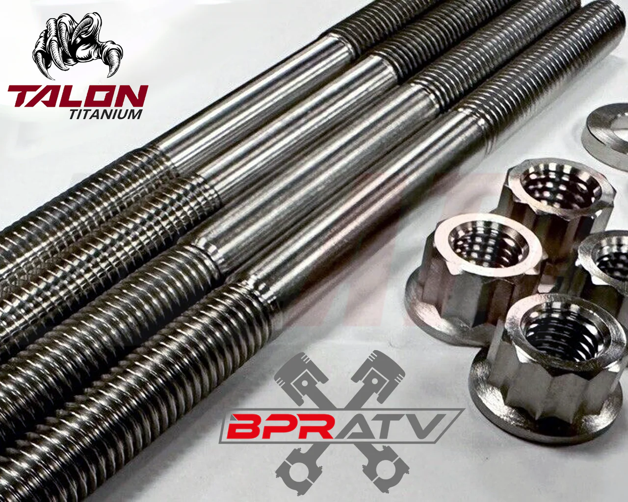 Yamaha Rhino Grizzly 660 Cylinder Bolts Crankcase Bolts Titanium Head Stud Kit - Image 12