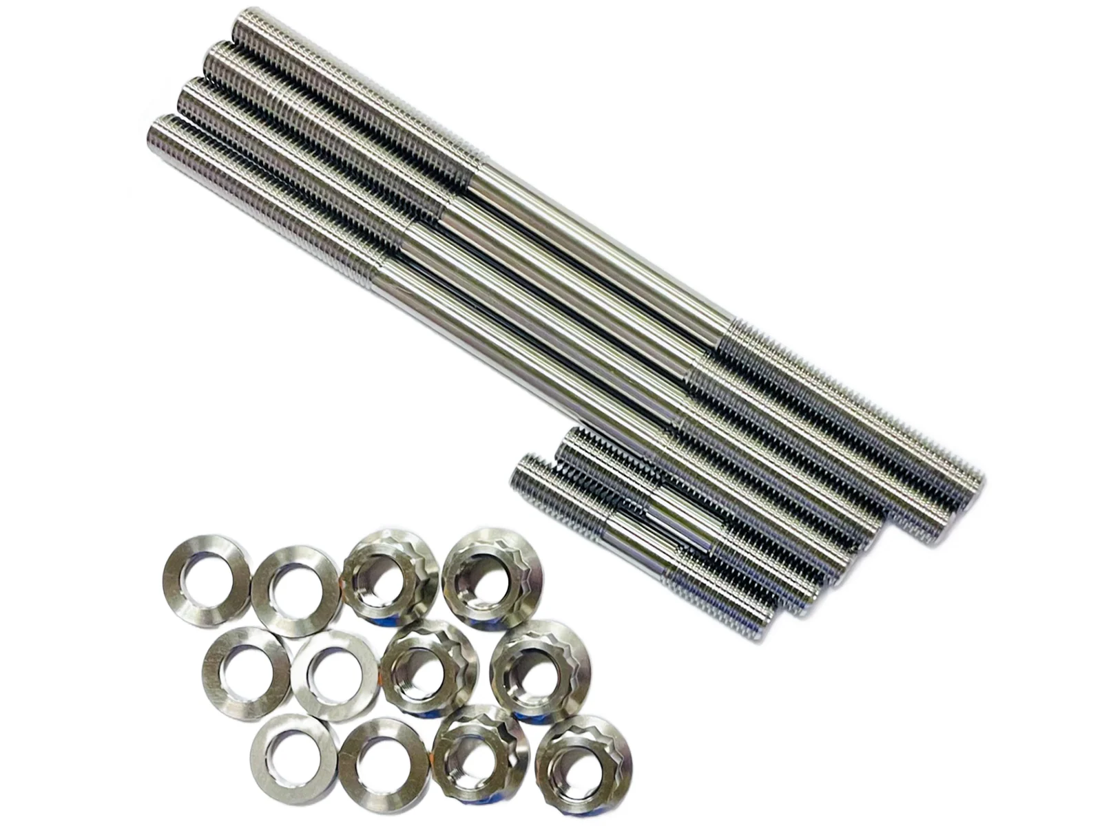 Yamaha Rhino Grizzly 660 Cylinder Bolts Crankcase Bolts Titanium Head Stud Kit - Image 3
