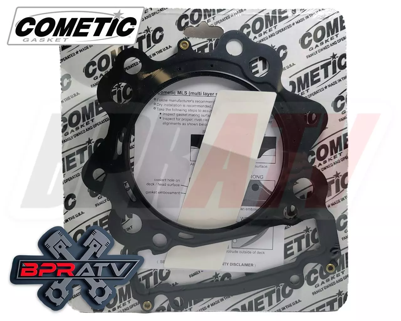 Yamaha Rhino Grizzly Viking 700 102 Stock Standard Bore Cometic Top HEAD GASKET - Image 4