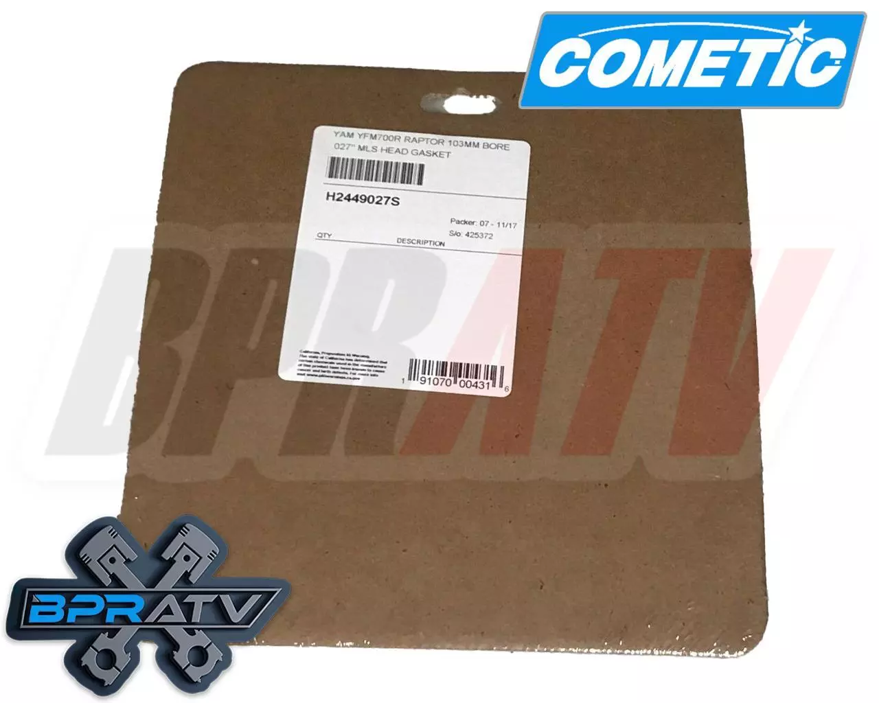 Yamaha Rhino Grizzly Viking 700 102 Stock Standard Bore Cometic Top HEAD GASKET - Image 8