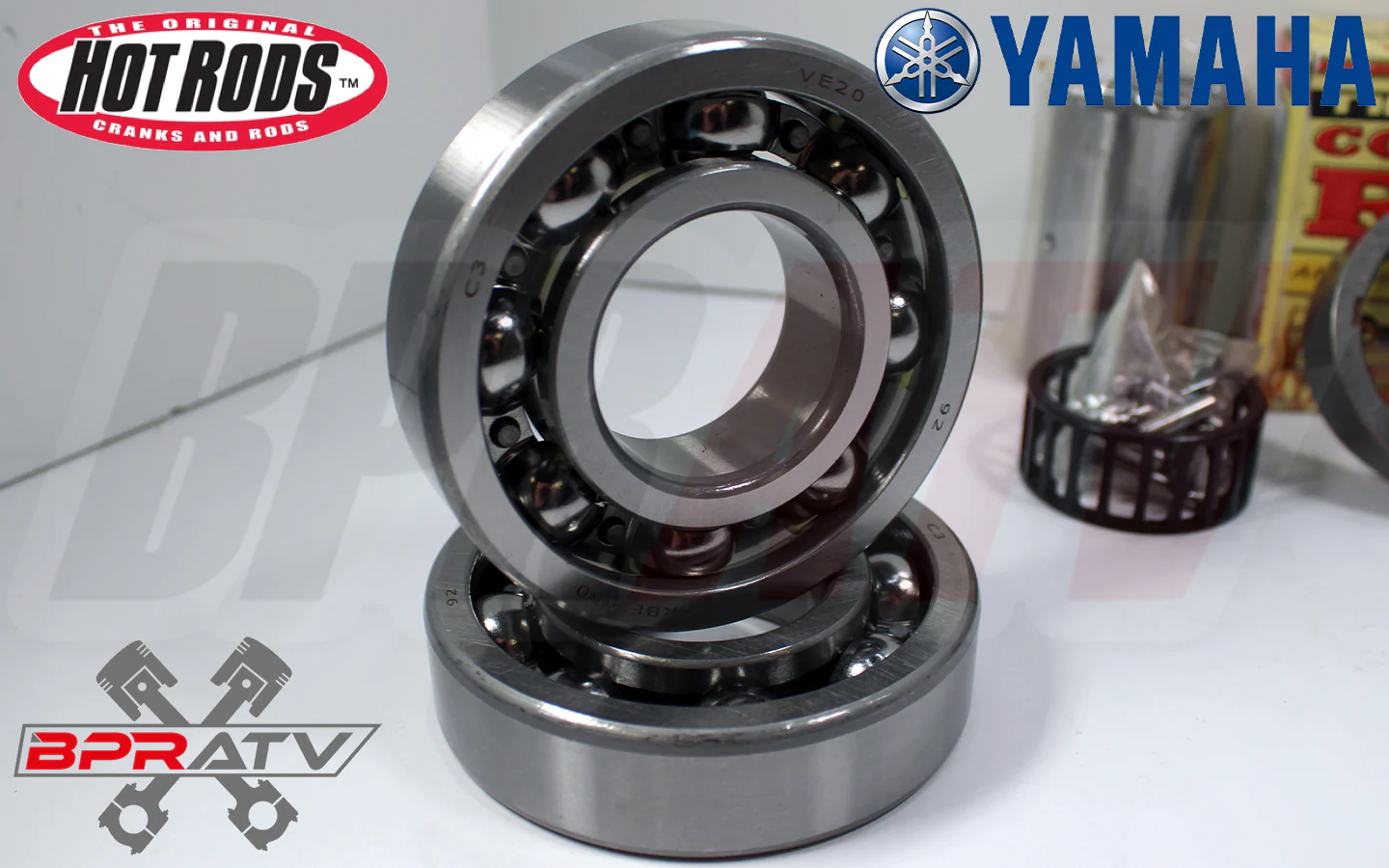 Yamaha Viking 700 Hot Rods Connecting Rod Kit Hotrods Bearings Crank Rebuild Kit - Image 10