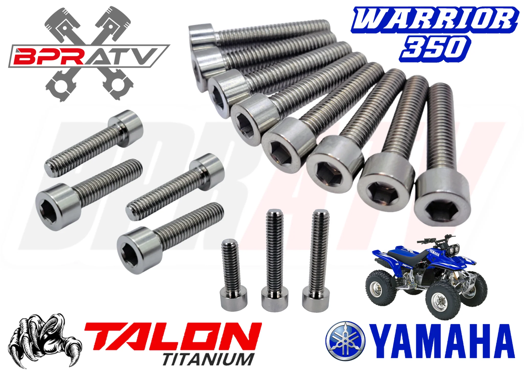 Yamaha Warrior 350 YFM350X YFM 350X TITANIUM Stator Cover Bolts Screw Kit Ti Set - Image 4