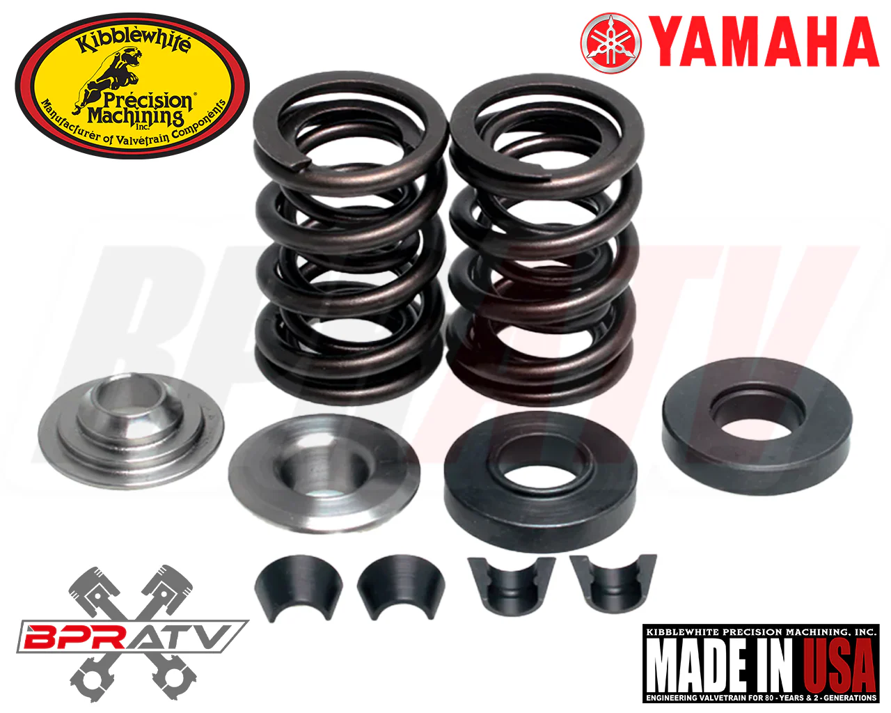 Yamaha Wolverine 350 YFM350 Intake Exhaust Valve Kit & Ti KIBBLEWHITE Spring Kit - Image 4