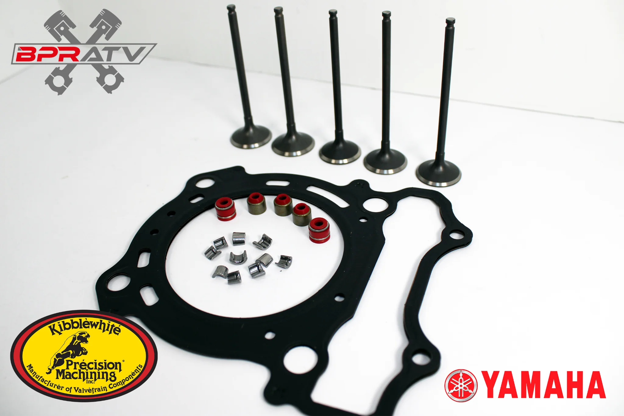 Yamaha WR250F WR 250F Intake Exhaust Valves Kit Gasket KIBBLEWHITE Seals Keepers - Image 2