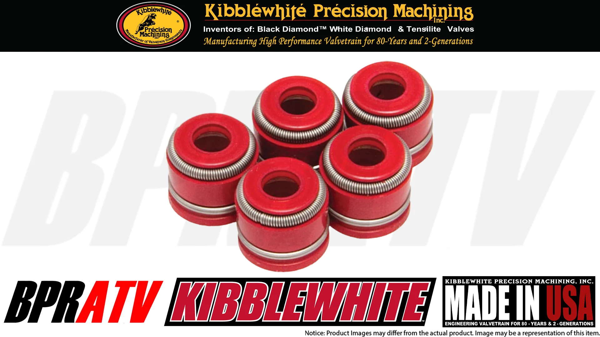 Yamaha WR250F WR 250F Kibblewhite RED Viton Valve Stem Seals Seal Set of 5 01-13 - Image 9