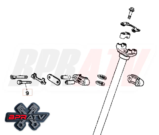 Yamaha YFM80 YFM350 YFM400 BPR Talon Ti Steering Stem Bolts Kit 97013-08060-00 - Image 4