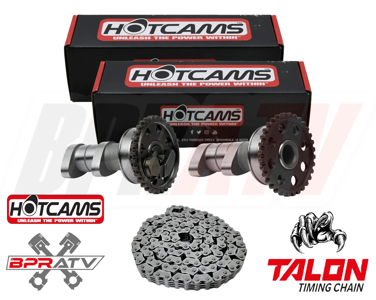 Yamaha YFZ 450R YFZ 450X Hot Cams Stage One 1 Camshafts Pair HD Timing Chain Kit - Image 10