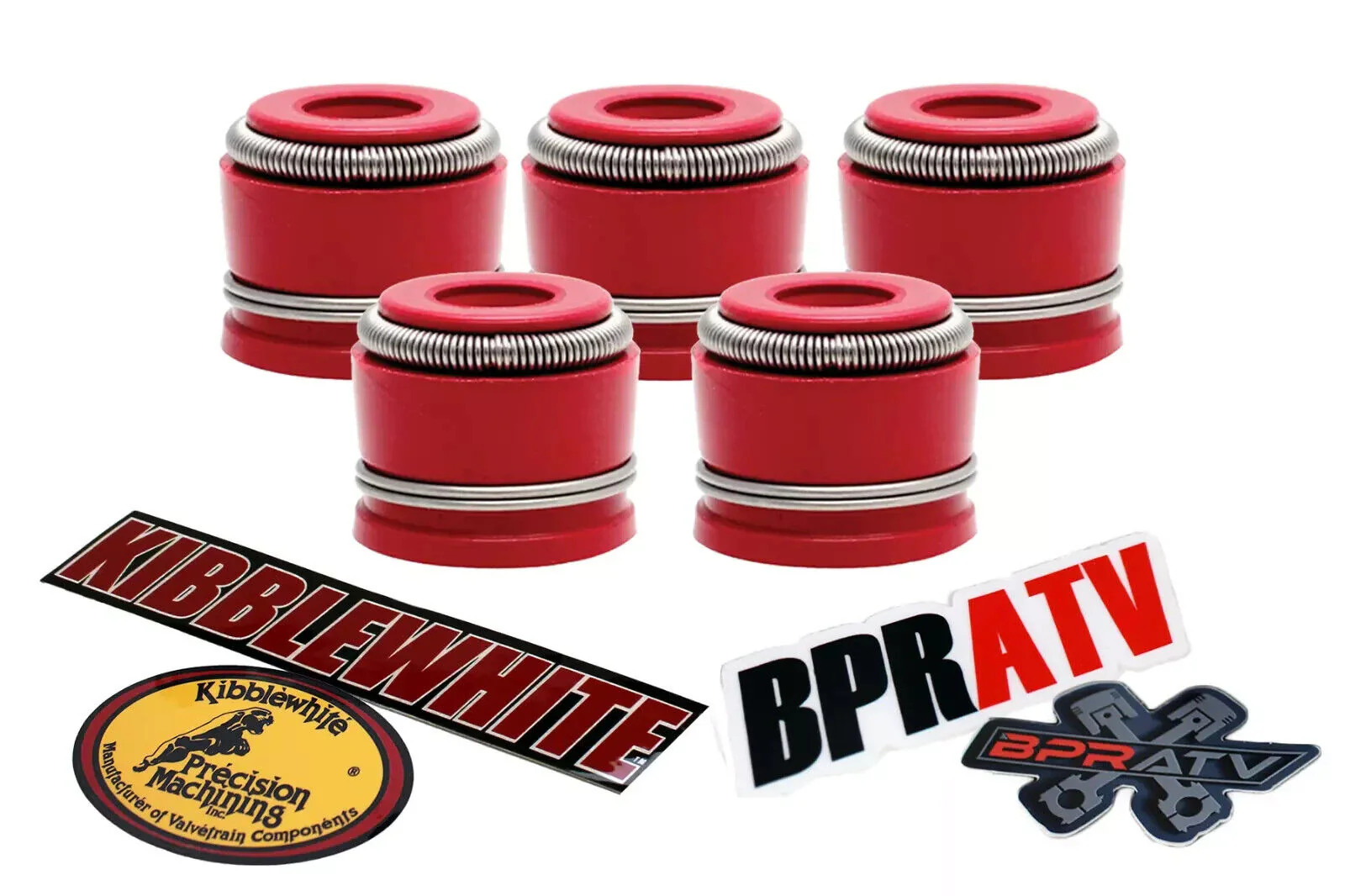 Yamaha YFZ450 Kibblewhite ARP Style Head Stud Kit Cometic Gasket RED Viton Seals - Image 14