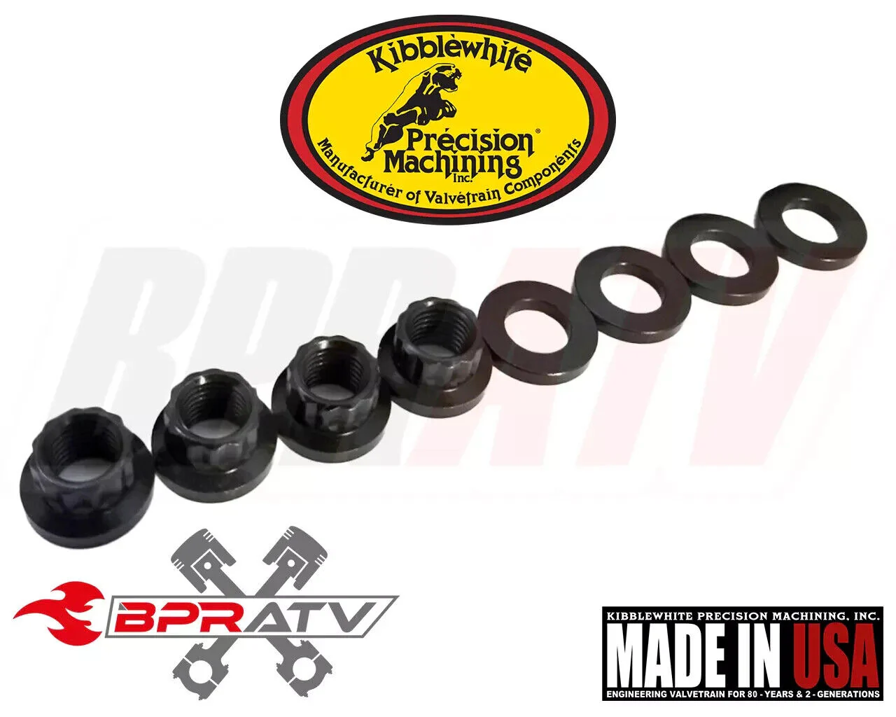 Yamaha YFZ450 Kibblewhite ARP Style Head Stud Kit Cometic Gasket RED Viton Seals - Image 4