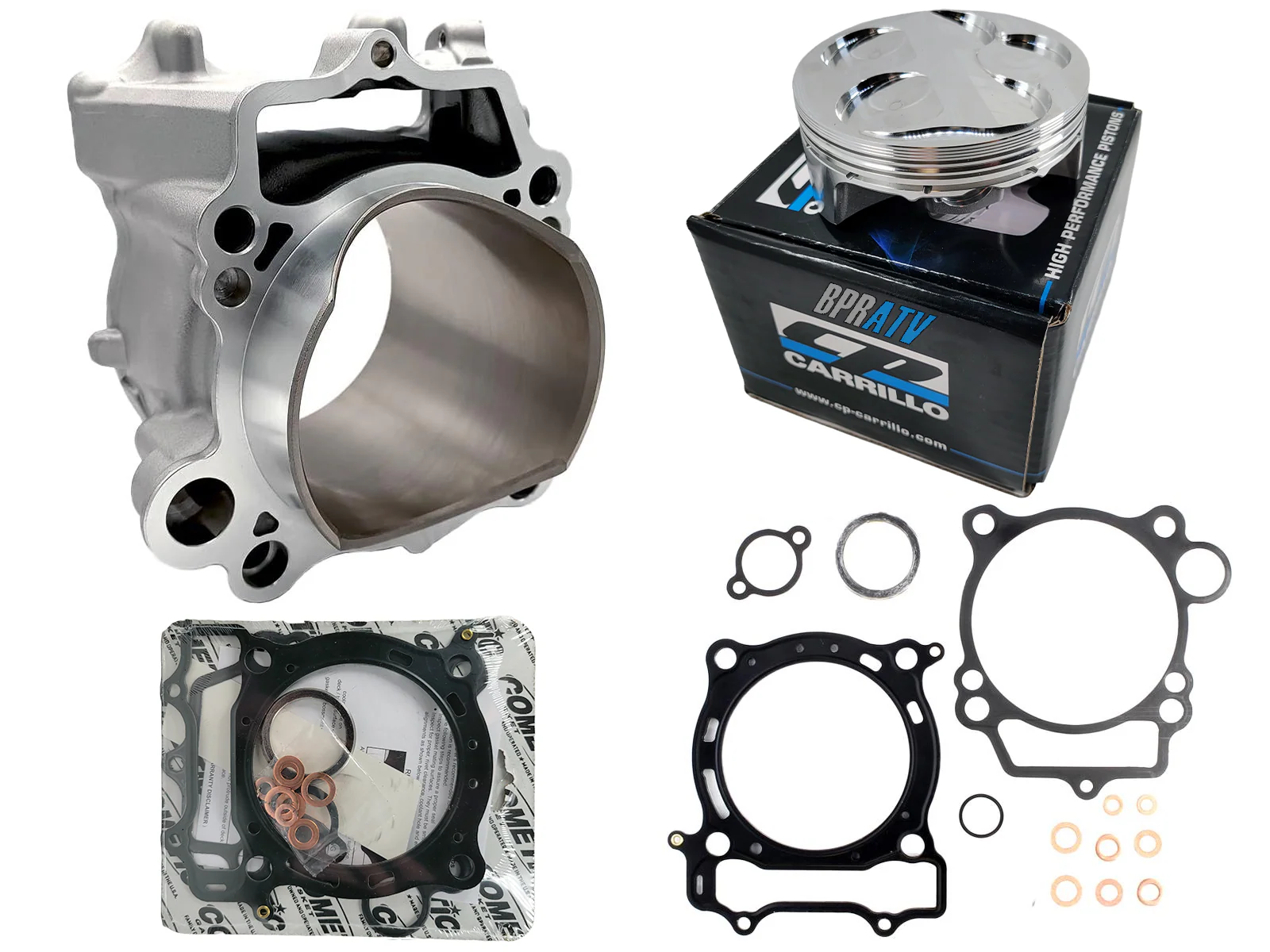 Wiseco Crank CP Carrillo Piston BPRATV Cylinder Kit Yamaha YFZ450 Carb Rebuild! - Image 3