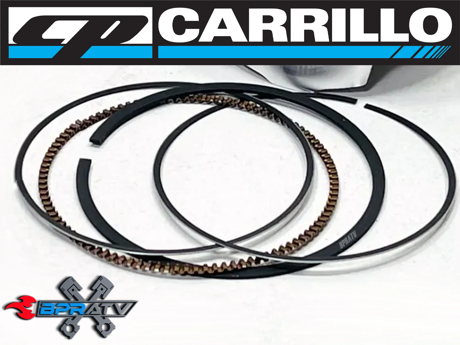 Yamaha YFZ450 YFZ 450 97mm 97 mil 458cc Big Bore CP Carrillo CP Piston Ring Set - Image 4