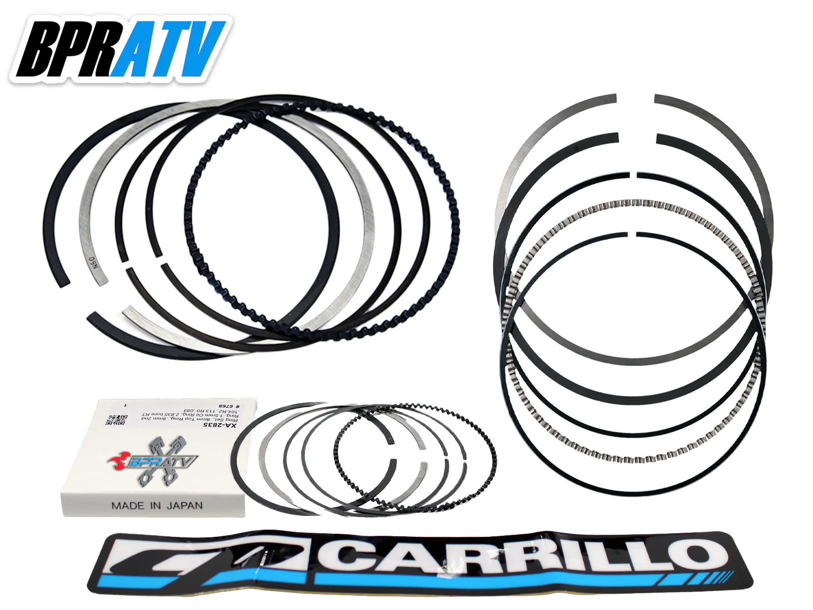 Yamaha YFZ450 YFZ 450 97mm 97 mil 458cc Big Bore CP Carrillo CP Piston Ring Set - Image 8