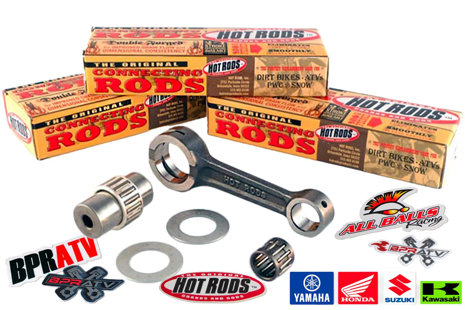 Yamaha YFZ450 YFZ 450 Hotrods Heavy Duty Piston Connecting Rod Pin Bearing 8641 - Image 2