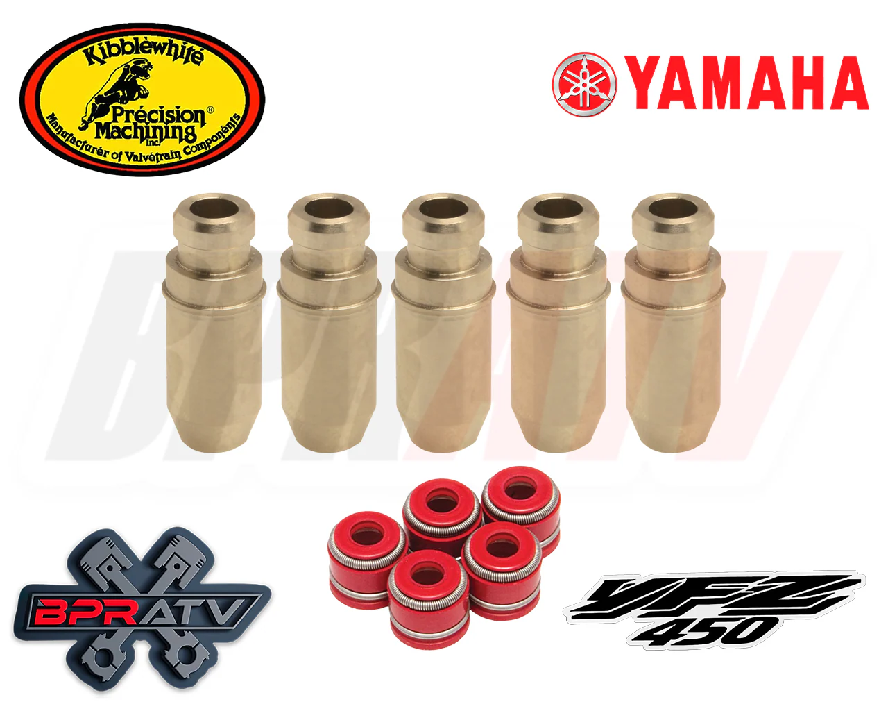 Yamaha YFZ450 YFZ 450 R X Kibblewhite Head Intake Exhaust Valve Guides Seals USA - Image 16