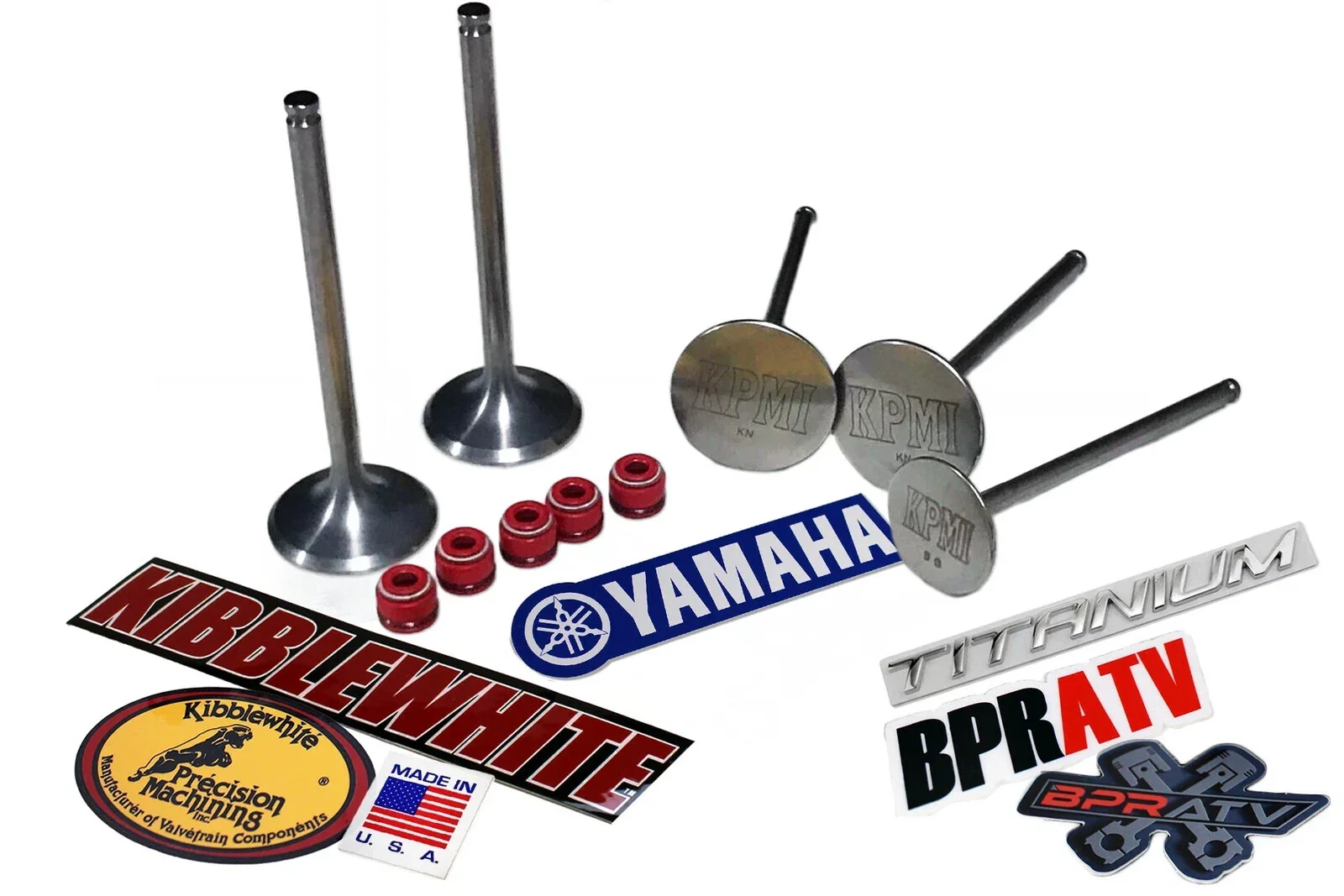 Yamaha YFZ450 YFZ 450 TITANIUM Head Fix Kibblewhite Intake Exhaust Valves Seals - Image 3