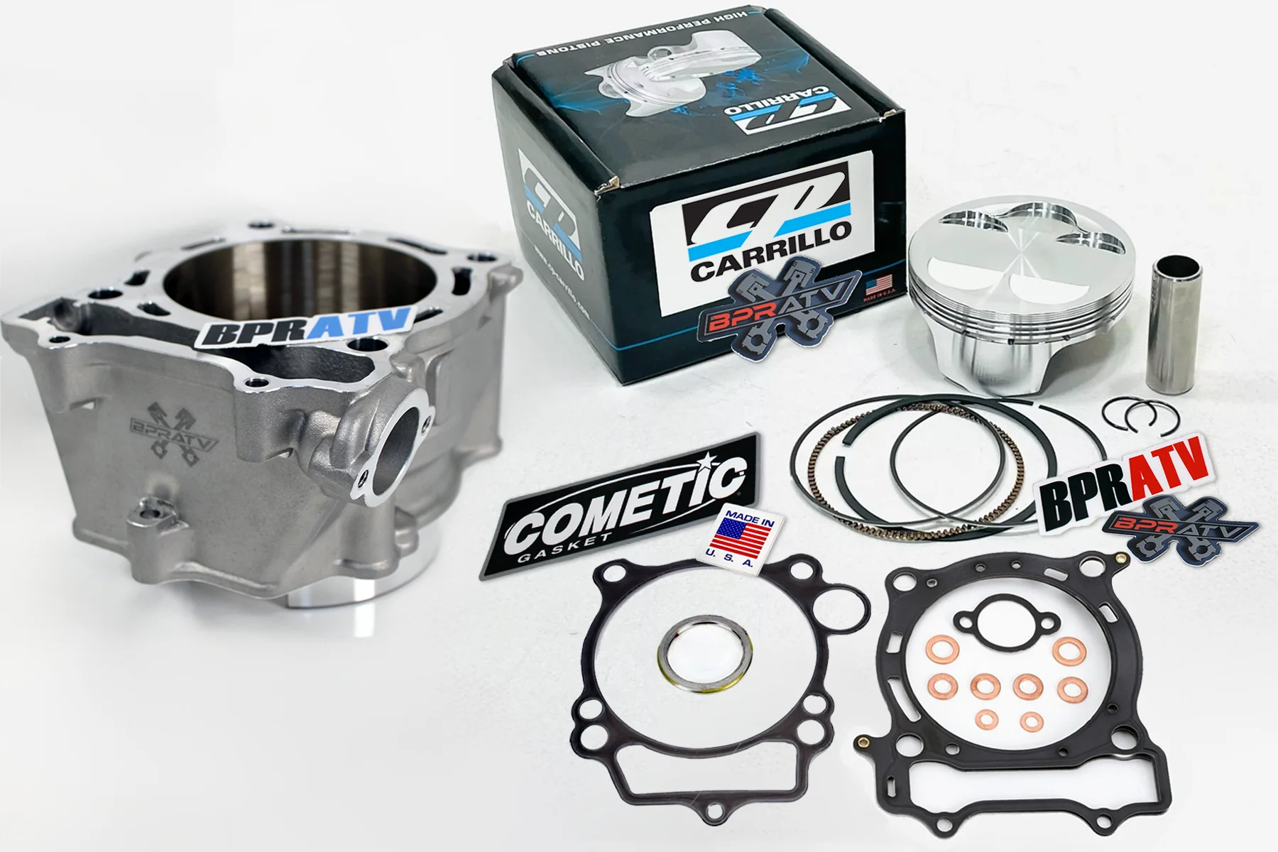 Yamaha YFZ450R 12.5:1 CP Carrillo Piston Kit 98mm 478cc Big Bore Cometic Gasket - Image 17
