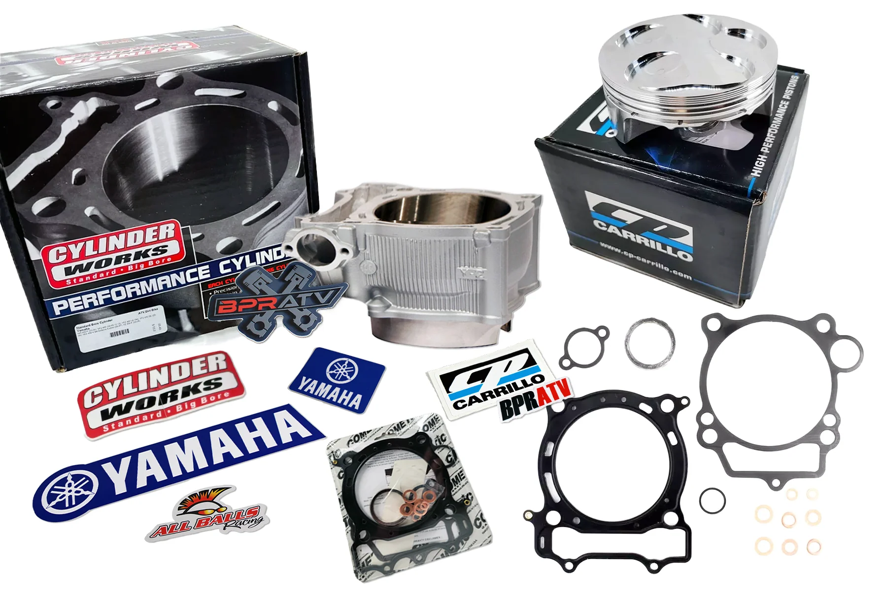 Yamaha YFZ450R 450X 95mm Top End Rebuild Kit Cylinder Works & CP Carrillo Piston - Image 14