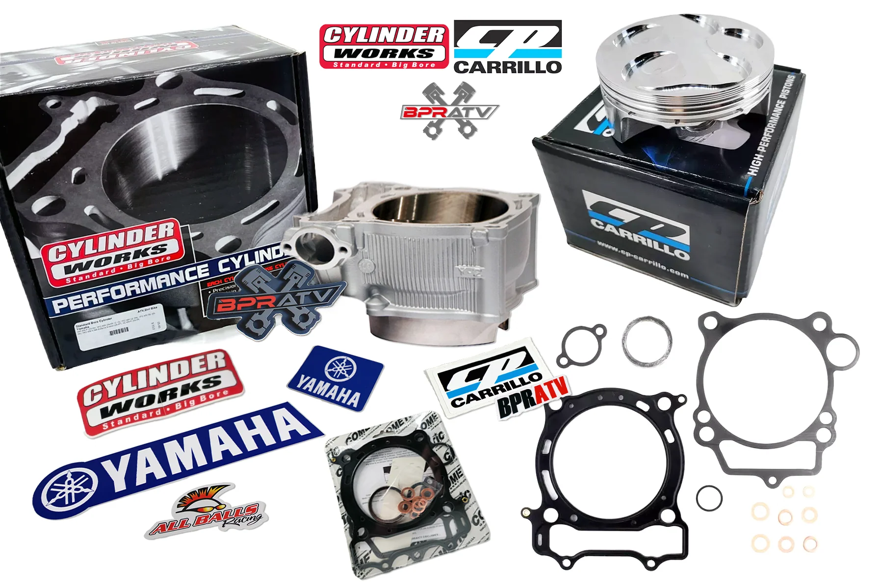 Yamaha YFZ450R/X 98mm Big Bore Top End Rebuild Kit CP/Carrillo Piston Cometic US - Image 6