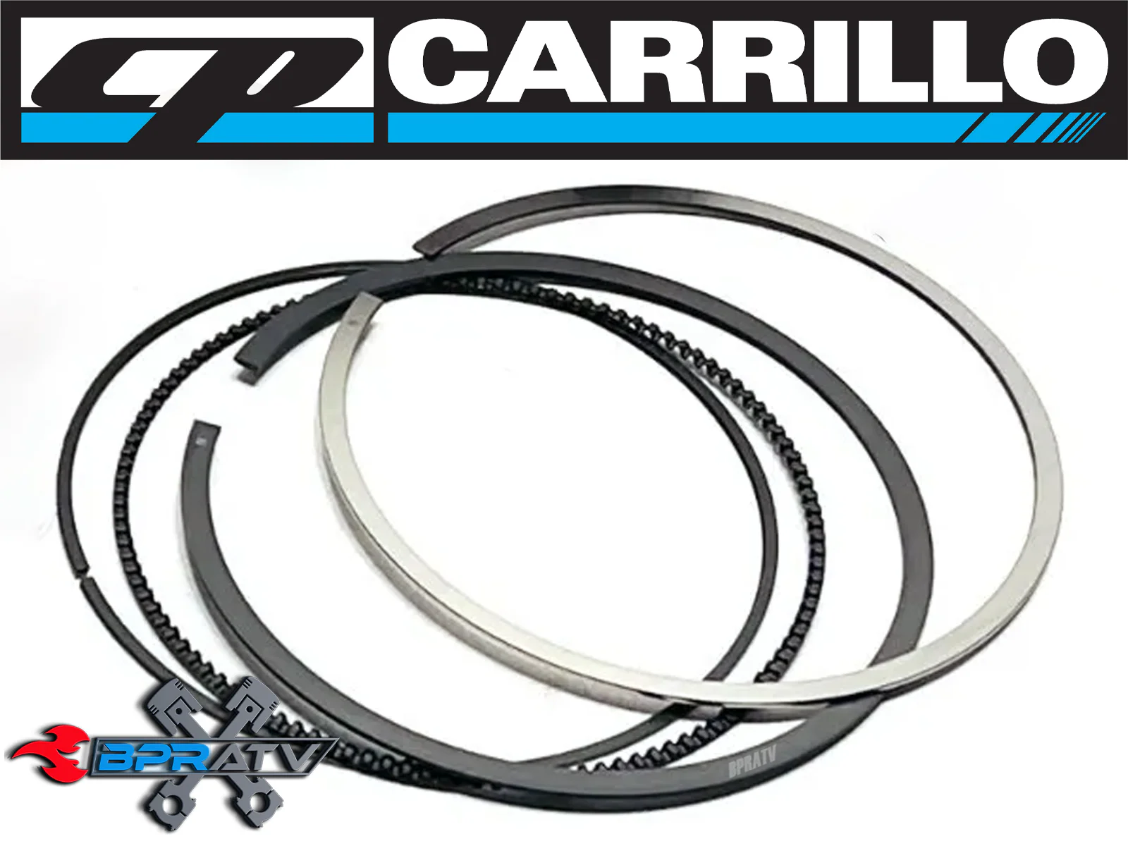 Yamaha YFZ450R YFZ 450R 97mm 97mil 468cc Big Bore CP Carrillo CP Piston Ring Set - Image 7
