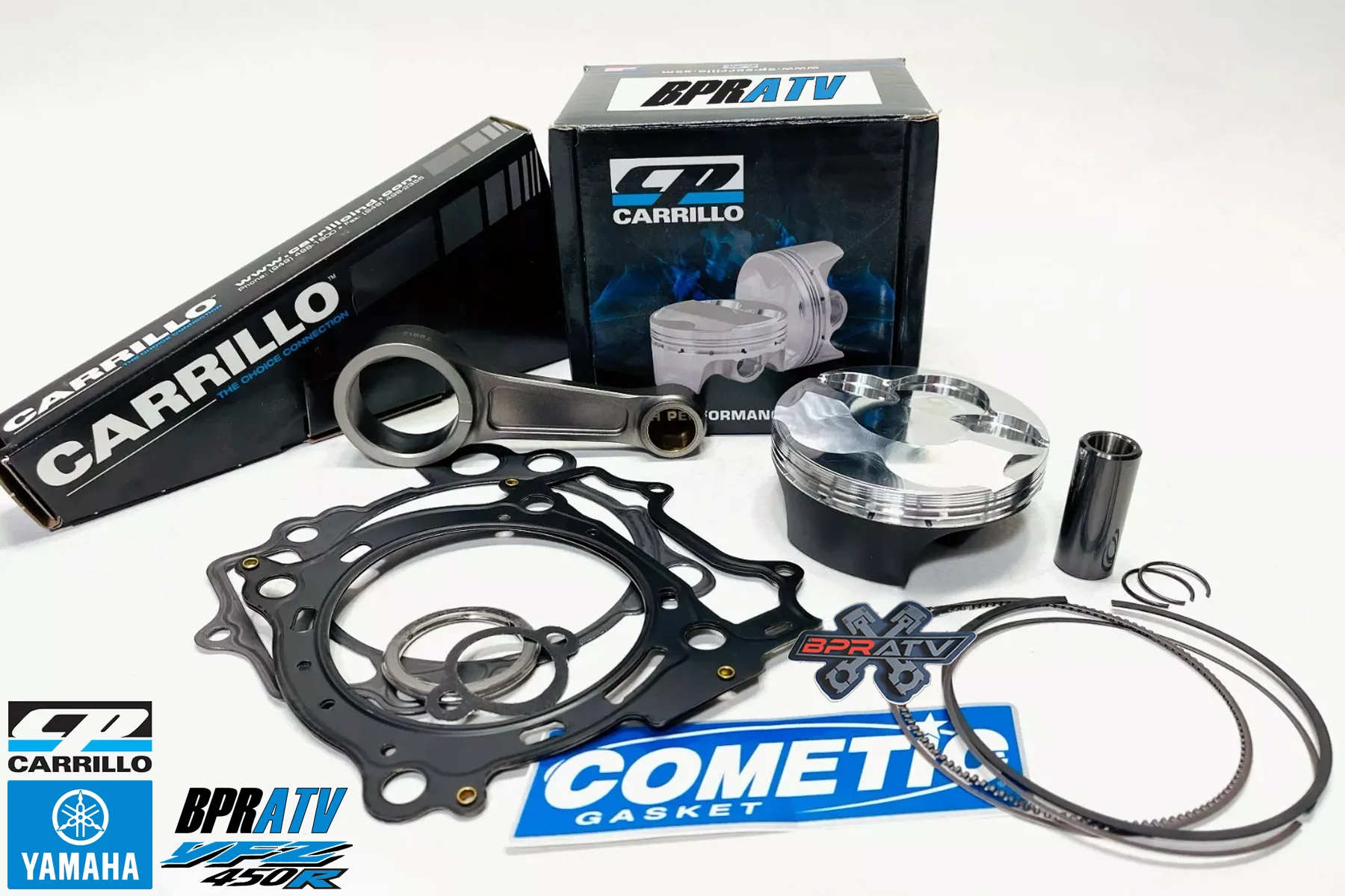Yamaha YFZ450R YFZ 450R CP 95mm 14:1 RACE Piston Kit Gaskets & Carrillo LONG Rod - Image 22