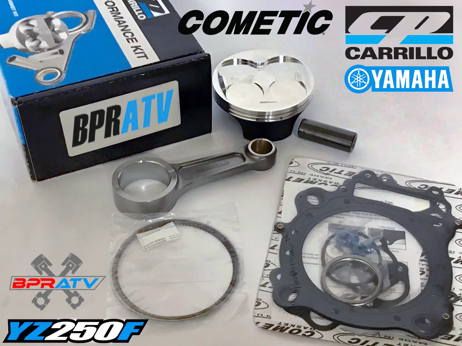 Yamaha YFZ450R YFZ 450R CP 95mm 14:1 RACE Piston Kit Gaskets & Carrillo LONG Rod - Image 4