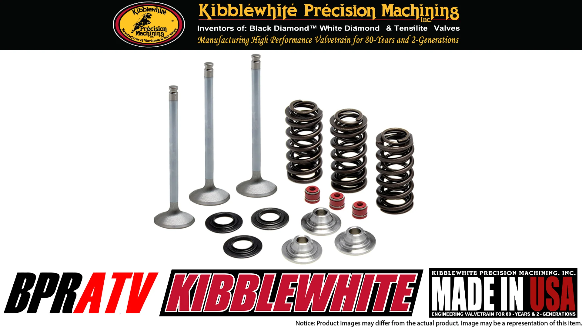 Yamaha YFZ450R YFZ 450R Kibblewhite Intake Valves Titanium Springs Red Seals Kit - Image 13