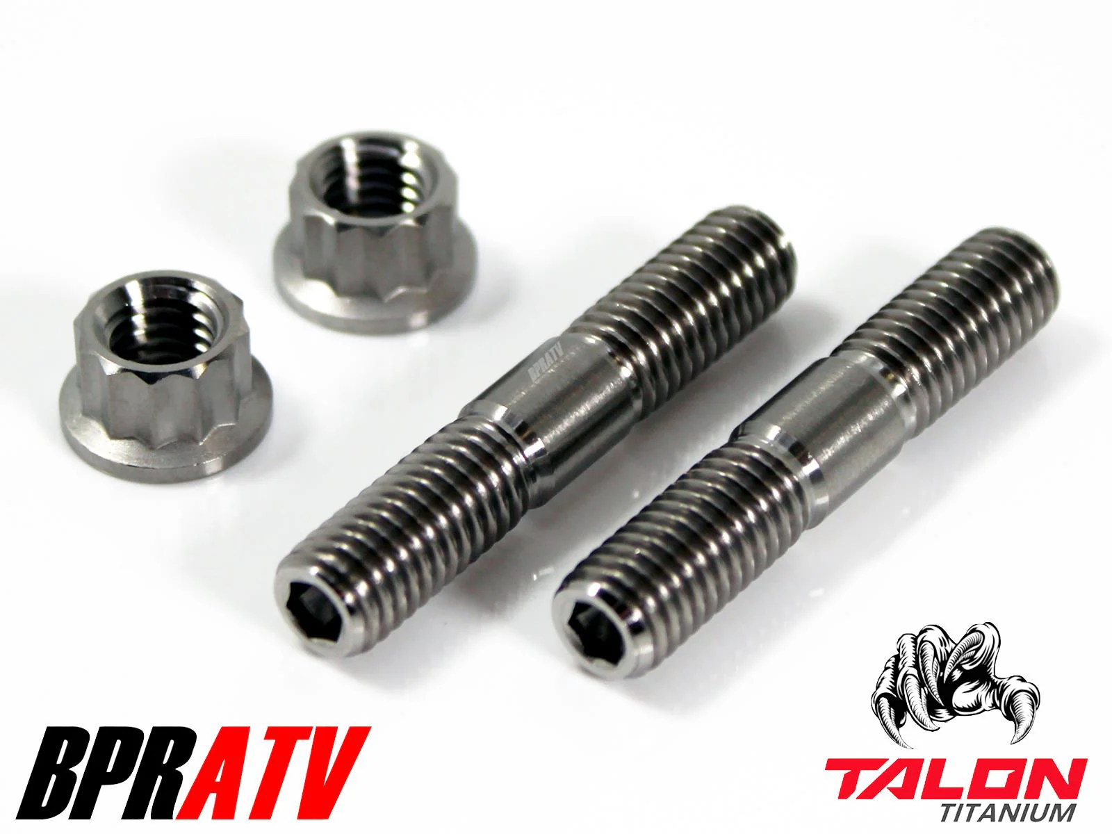 Yamaha YXZ1000R EPS SS TITANIUM Exhaust Studs Ti Head Pipe Stud Bolt Nut Kit Set - Image 12