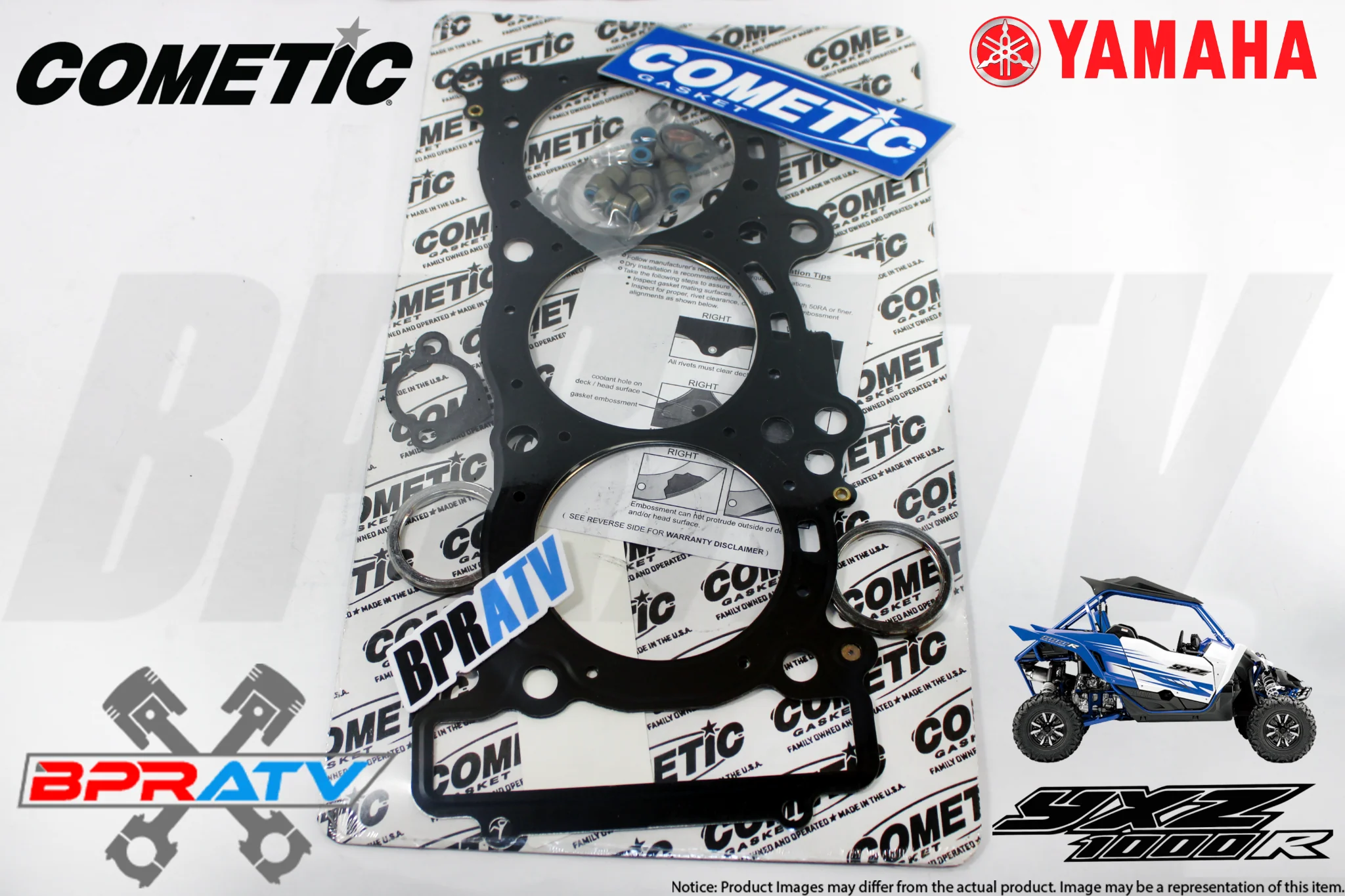 Yamaha YXZ1000R YXZ 1000R 80mm 9.5:1 JE Pistons Set Cometic Top End Rebuild Kit - Image 3