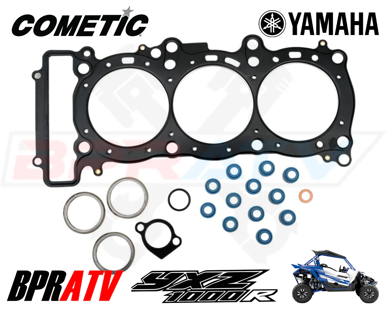 Yamaha YXZ1000R YXZ 1000R 80mm 9.5:1 JE Pistons Set Cometic Top End Rebuild Kit - Image 5
