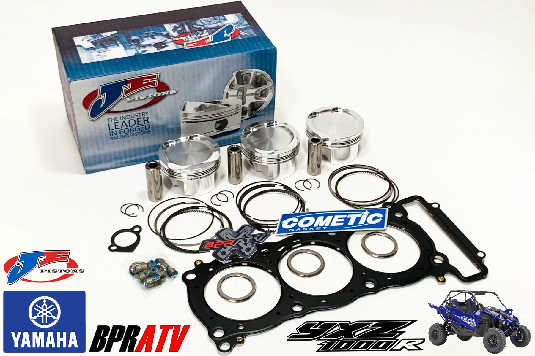 Yamaha YXZ1000R YXZ 1000R 80mm 9.5:1 JE Pistons Set Cometic Top End Rebuild Kit - Image 7